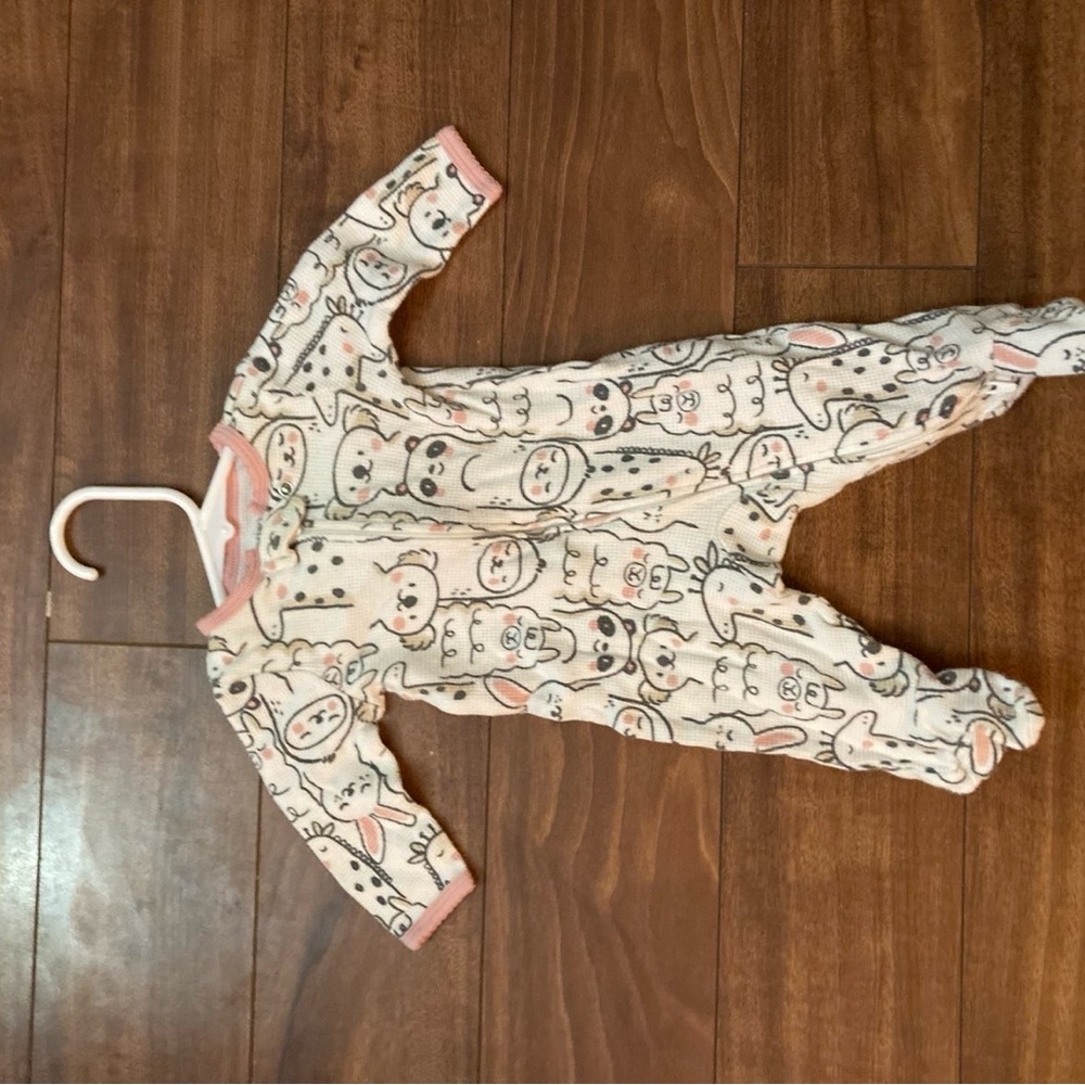 Adorable Pink and White Kids One Piece